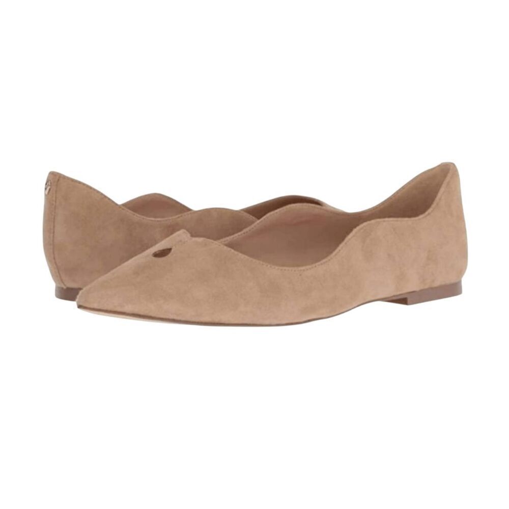 SAM EDELMAN Rosalie Tan Suede Flats Size 8M